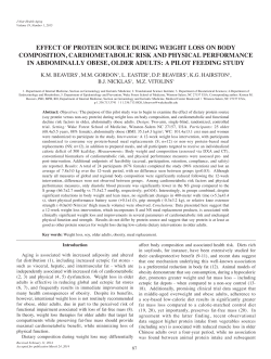 effect of protein source during weight loss on body composition