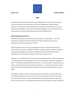 Death Penalty and Torture