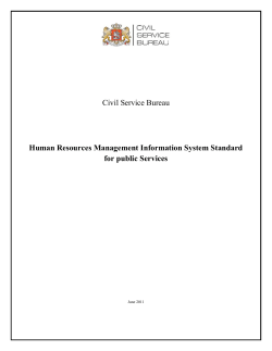 Civil Service Bureau Human Resources Management Information