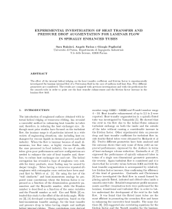 experimental investigation of heat transfer and