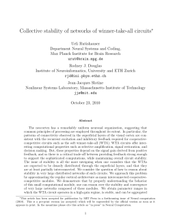 Collective stability of networks of winner-take-all circuits