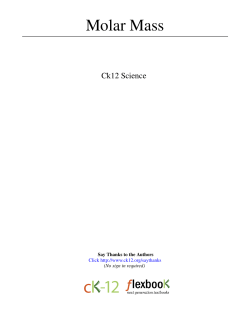 Molar Mass - cloudfront.net