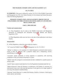 draft - Kenya Wildlife Service