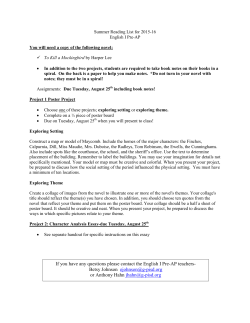 If you have any questions please contact the English I Pre