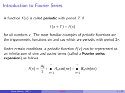 Mathematics for Physical Sciences III