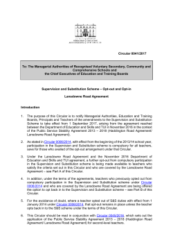 Circular 0041/2017 To - Department of Education and Skills