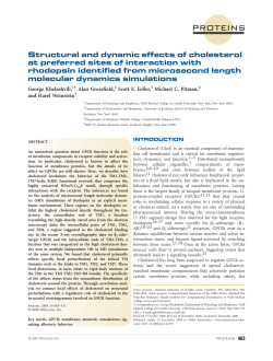 Structural and dynamic effects of cholesterol at preferred sites of