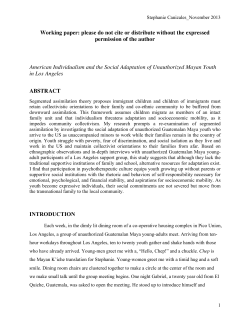 American Individualism and the Social Adaptation of