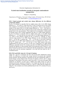 Excited state localisation cascades in inorganic semiconductor