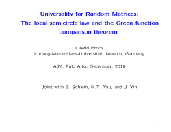 Universality of random matrices: Local semicircle law