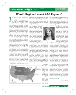 What`s Regional about AAG Regions?