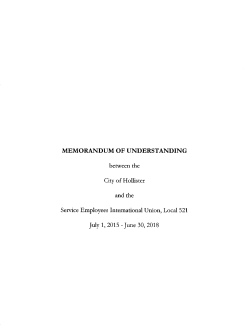 City of Hollister Contract