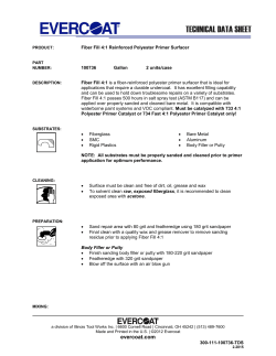 Fiber Fill 4:1 Polyester Primer TDS