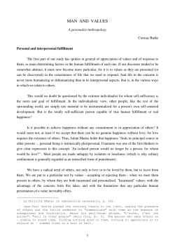 man and values