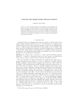 A RECIPE FOR SHORT-WORD PSEUDO
