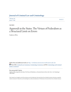Apprendi in the States: The Virtues of Federalism as a Structural