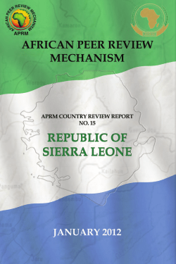 the  - African Peer Review Mechanism