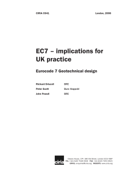 EC7 &ndash; implications for UK practice