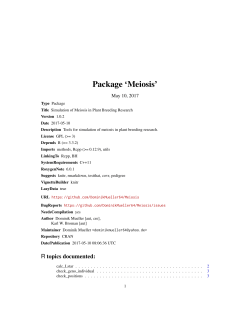 Package `Meiosis`