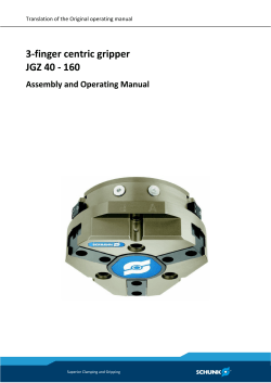 3-finger centric gripper JGZ 40 - 160