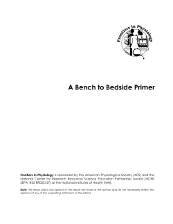 A Bench to Bedside Primer