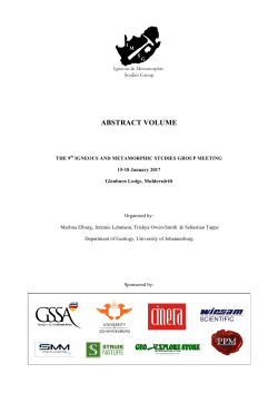 abstract volume - University of Johannesburg