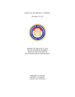 November 22, 2013 - Ventura County District Attorney