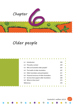 6 - Australian Institute of Health and Welfare