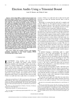 Election Audits Using a Trinomial Bound