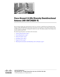 Cisco Aironet 2.4-GHz Diversity Omnidirectional Antenna (AIR