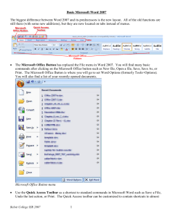 Basic Microsoft Word 2007
