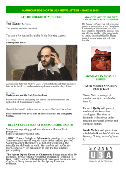 HSN Newsletter March 2015