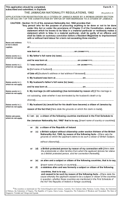 Citizenship By Marriage Application Form