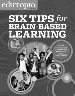 Six Tips for Brain-Based Learning