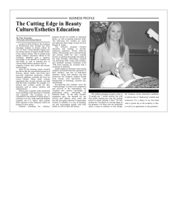 The Cutting Edge in Beauty Culture/Esthetics Education