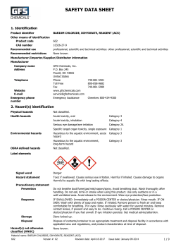 SAFETY DATA SHEET