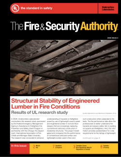 structural stability of engineered Lumber in Fire Conditions