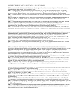 United States History Standards