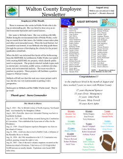 August 2015 - Walton County