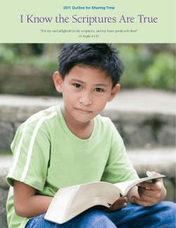 2011 Outline for Sharing Time