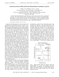 Interference between Bulk and Surface Photoemission Transitions in