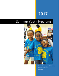 Summer Youth Programs