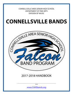 band program handbook - Connellsville Area Senior High School