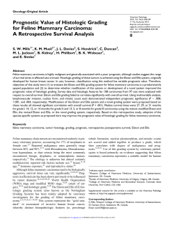 Prognostic Value of Histologic Grading for Feline