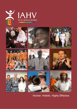 - IAHV Peacebuilding