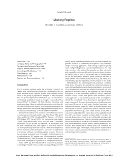 Marking Reptiles - Harding University