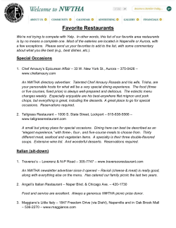 Favorite Restaurants