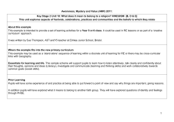 AMV SoLs - Hemington Primary School