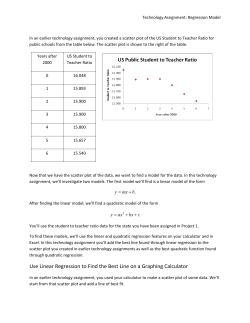 Use Linear Regression to Find the Best Line on a Graphing Calculator