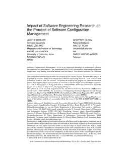 Impact of Software Engineering Research on the Practice of